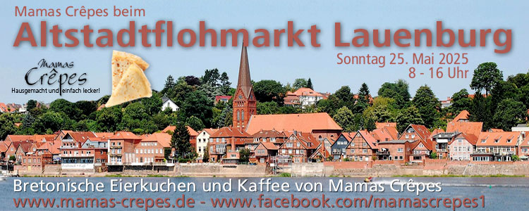 Mamas Crêpes beim Lauenburger Altstadtflohmarkt 2026