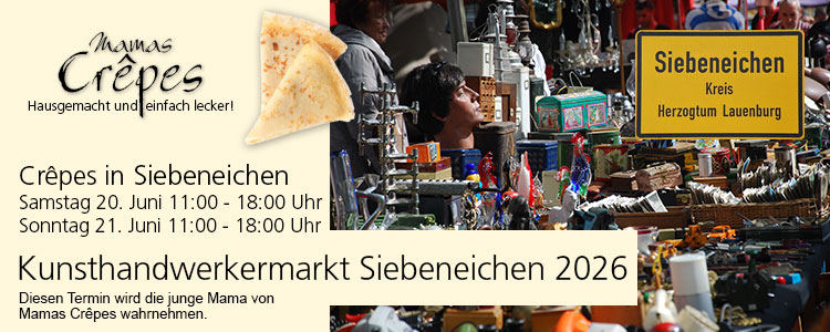 Mamas Crêpes auf dem Kunsthandwerkermarkt in Siebeneichen