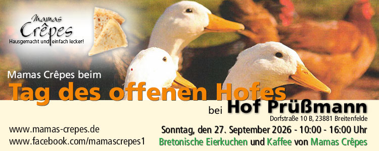 Mamas Crêpes beim Hoffest Prüßmann in Breitenfelde