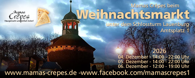 Mamas Crêpes auf dem Weihnachtsmarkt Lauenburg Mamas Crêpes auf dem Weihnachtsmarkt Lauenburg